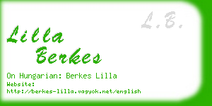 lilla berkes business card